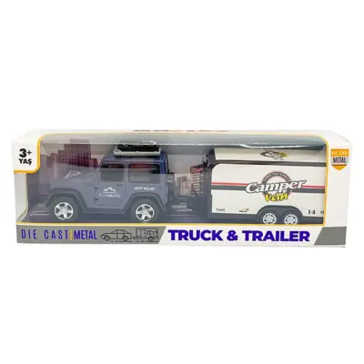 Diecast Metal Araba Karavanlı - 3
