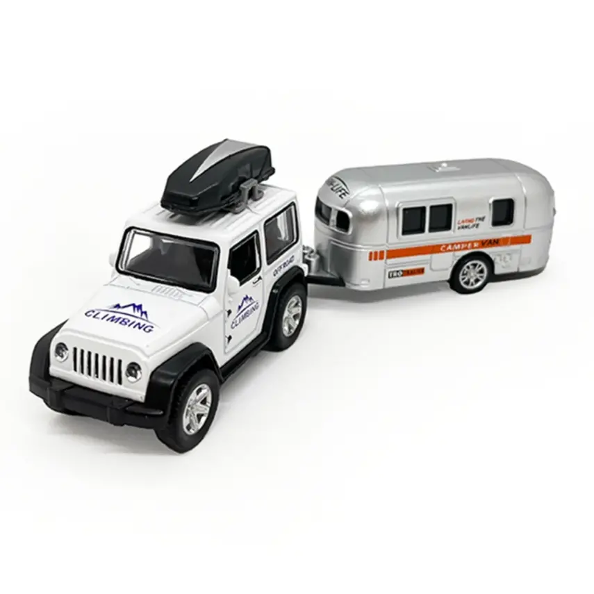 Diecast Metal Araba Karavanlı - 2