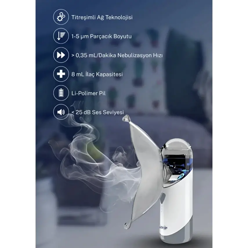 Direct Nexus Taşınabilir Mesh Nebulizatör - 14