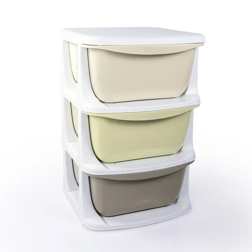 Dolu 3 Çekmeceli Oyuncak Saklama Ünitesi - 1