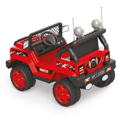 Dolu Hunter Akülü Araba Jeep Uzaktan Kumandalı Kırmızı 12 Volt (1)