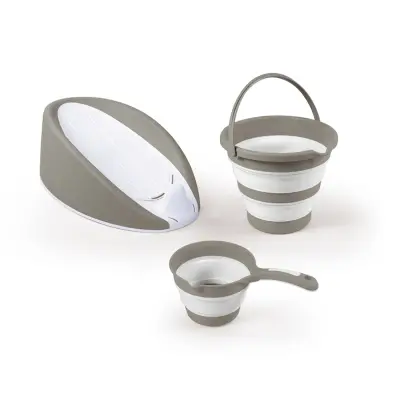 Dolu Nuve Banyo Seti 3lü Gri 