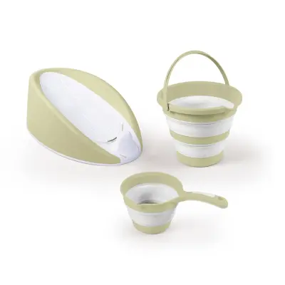 Dolu Nuve Banyo Seti 3lü Yeşil - 1