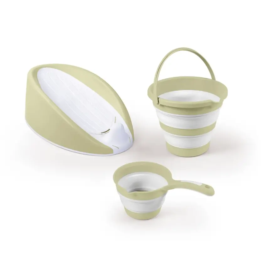 Dolu Nuve Banyo Seti 3lü Yeşil - 1