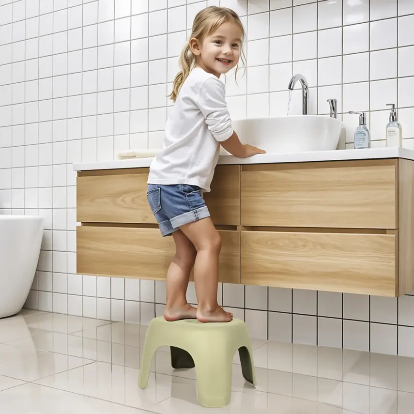 Dolu Nuve Kaymaz Basamaklı Tabure Eko Yeşil - 2