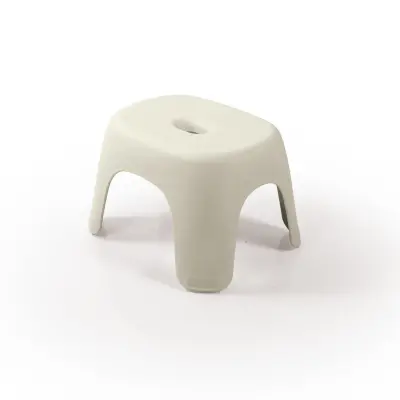 Dolu Nuve Kaymaz Baskılı Tabure Bej - 1