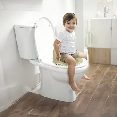 Dolu Nuve Tuvalet Eğitim Koltuğu Yüksek Sırtlık Yeşil - 2