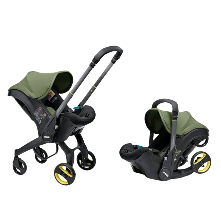 Doona i Bebek Arabasına Dönüşen Tekerlekli Gr 0 Bebek Ana Kucağı Oto Koltuğu Desert Green - 1