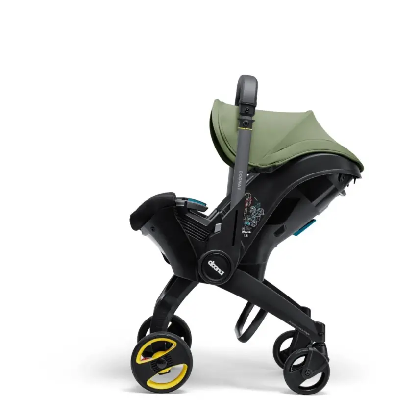 Doona i Bebek Arabasına Dönüşen Tekerlekli Gr 0 Bebek Ana Kucağı Oto Koltuğu Desert Green - 6