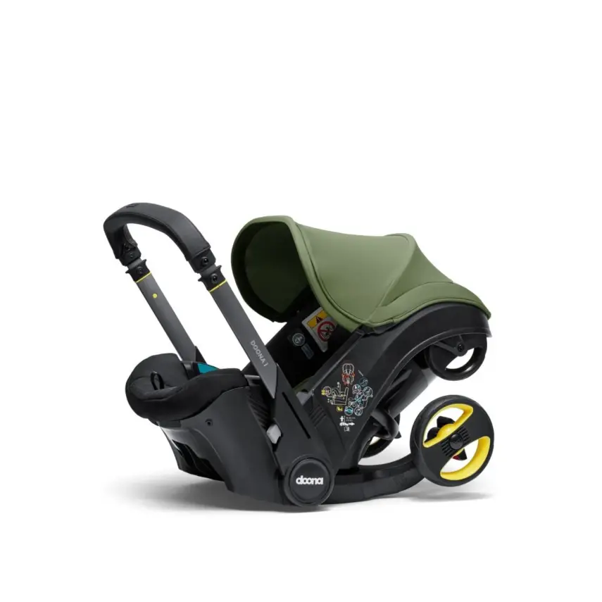 Doona i Bebek Arabasına Dönüşen Tekerlekli Gr 0 Bebek Ana Kucağı Oto Koltuğu Desert Green - 12