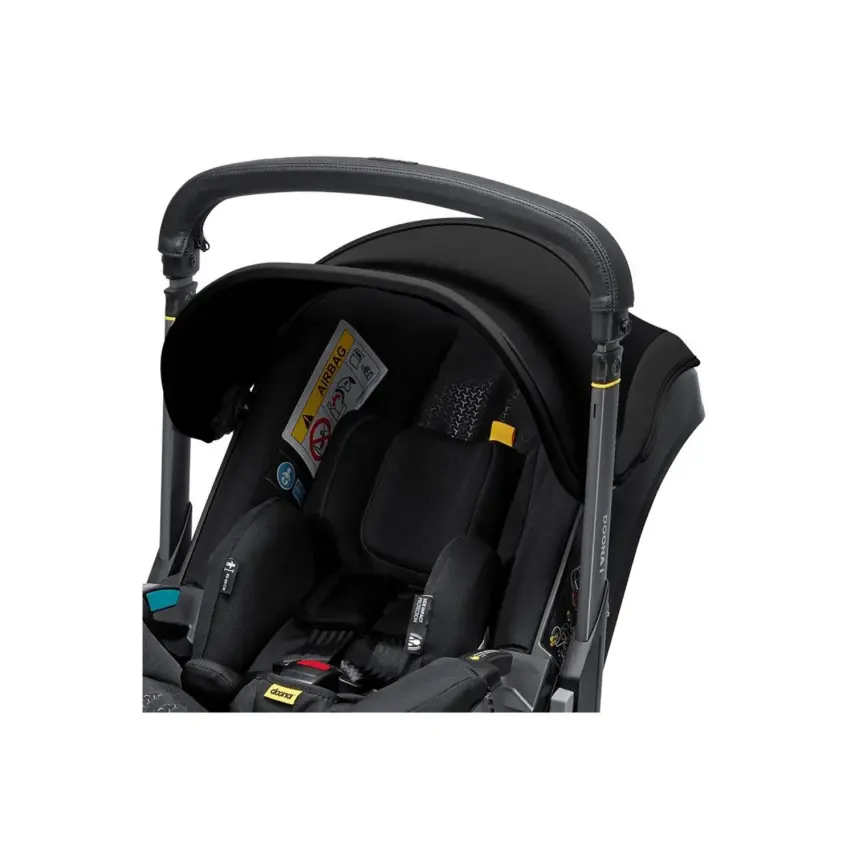 Doona i Bebek Arabasına Dönüşen Tekerlekli Gr 0 Bebek Ana Kucağı Oto Koltuğu Nitro Black - 7