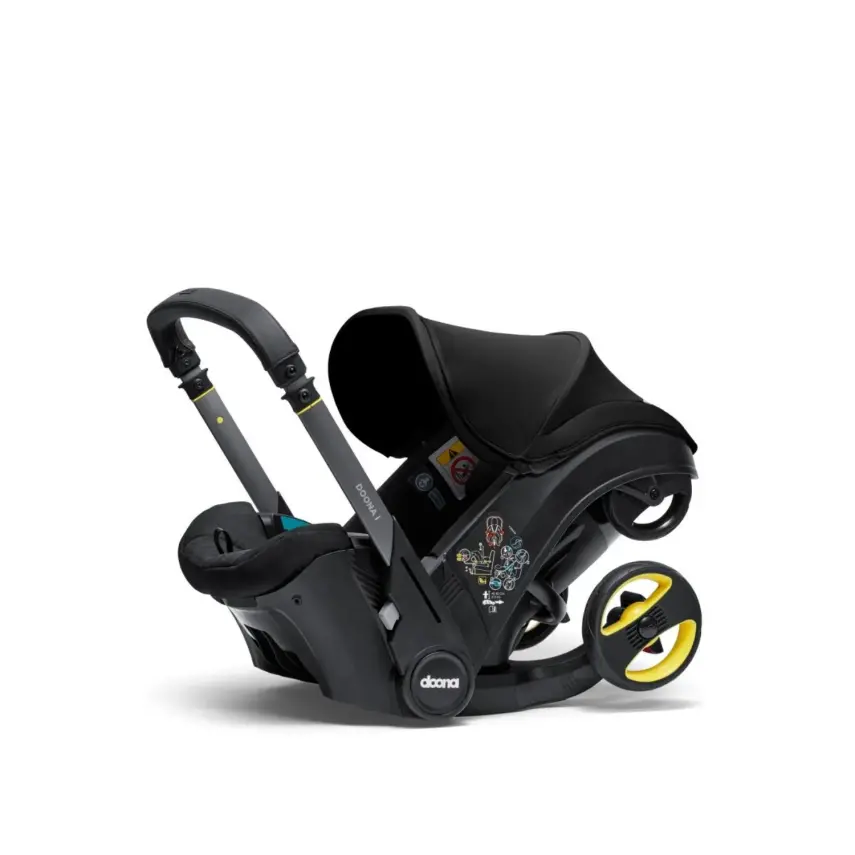 Doona i Bebek Arabasına Dönüşen Tekerlekli Gr 0 Bebek Ana Kucağı Oto Koltuğu Nitro Black - 10