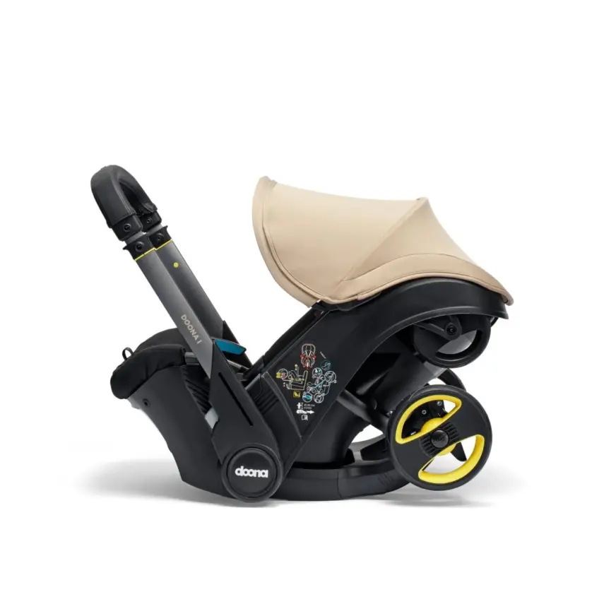 Doona i Bebek Arabasına Dönüşen Tekerlekli Gr 0 Bebek Ana Kucağı Oto Koltuğu Sahara Sand - 3