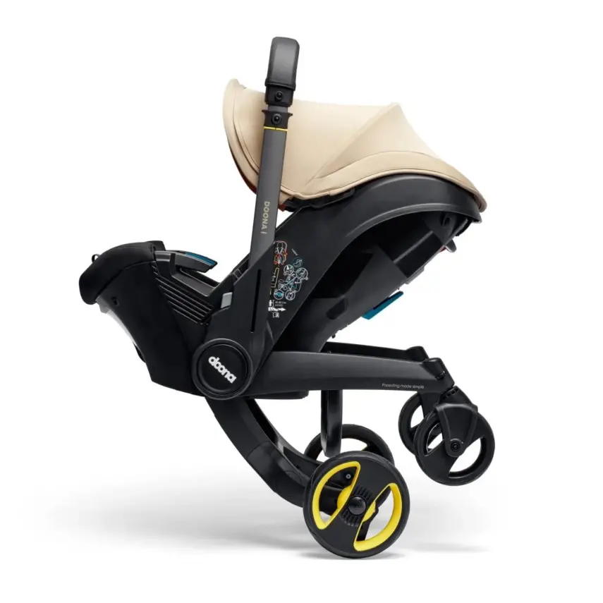 Doona i Bebek Arabasına Dönüşen Tekerlekli Gr 0 Bebek Ana Kucağı Oto Koltuğu Sahara Sand - 12