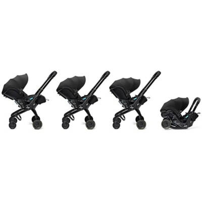 Doona X Bebek Arabasına Dönüşen Tekerlekli gr 0 I-size 3 Yatış Pozisyonlu & Ana Kucağı Nitro Black