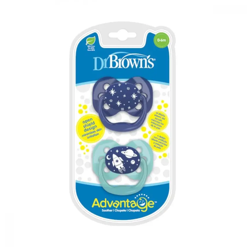 Dr Browns Advantage Silikon Emzik 2li 1. Aşama Mavi - 2