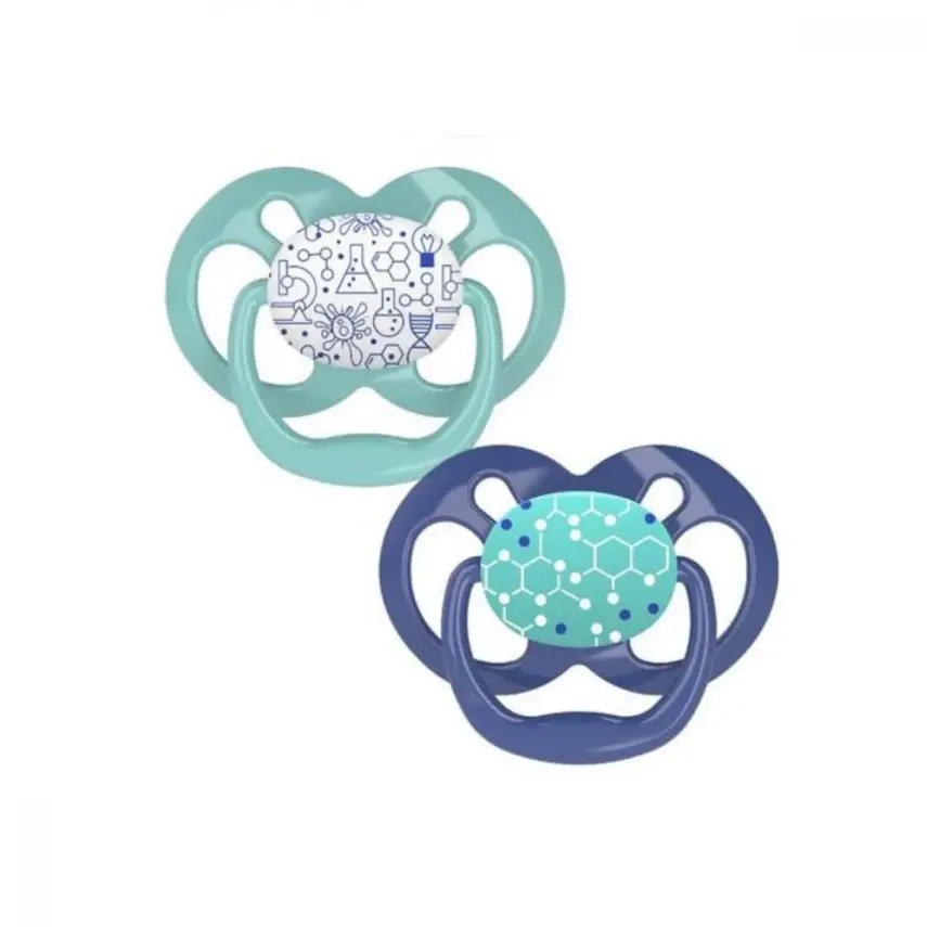 Dr Browns Advantage Silikon Emzik 2li 2. Aşama Mavi - 1