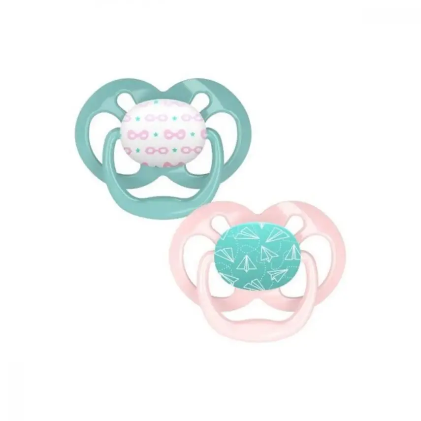 Dr Browns Advantage Silikon Emzik 2li 2. Aşama Pembe - 1