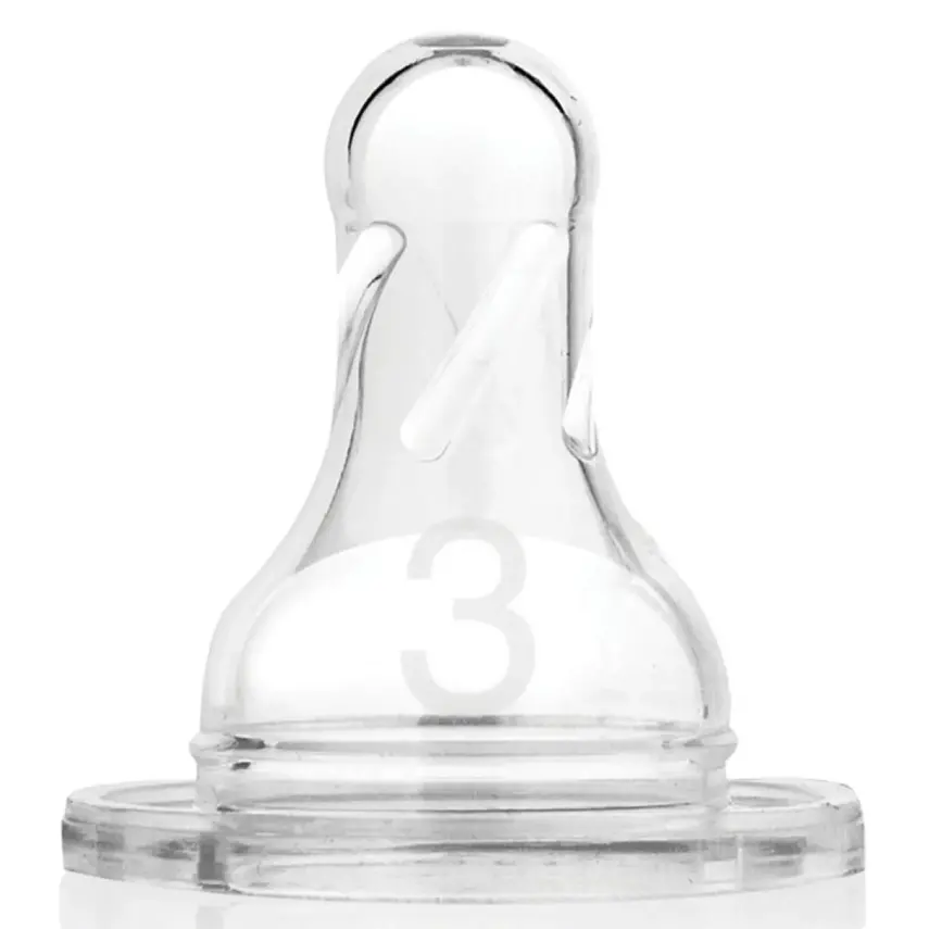 Dr Browns Options+ Dar Ağız Silikon Biberon Emziği 2li 6+ Ay 3.Aşama - 1