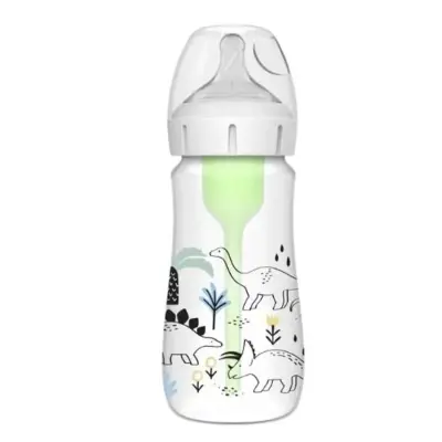 Dr Browns PP Biberon Geniş Ağız Anti-Kolik Options+ Dinazor Desenli 270 ml
