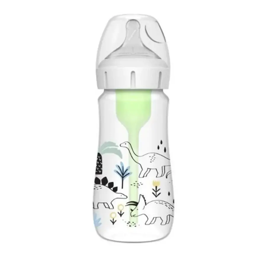 Dr Browns PP Biberon Geniş Ağız Anti-Kolik Options+ Dinazor Desenli 270 ml  - 1