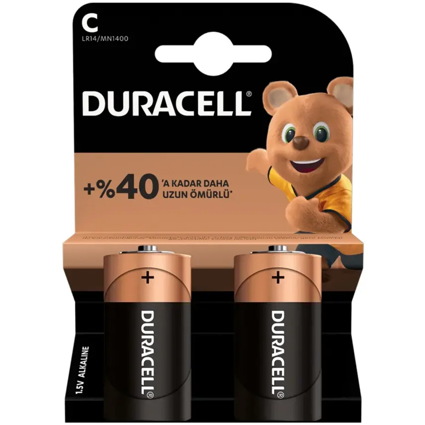 Duracell C Orta Boy Pil 2 li - 7