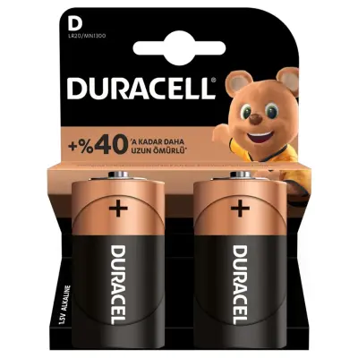 Duracell D Büyük Boy Pil 2 li - 8