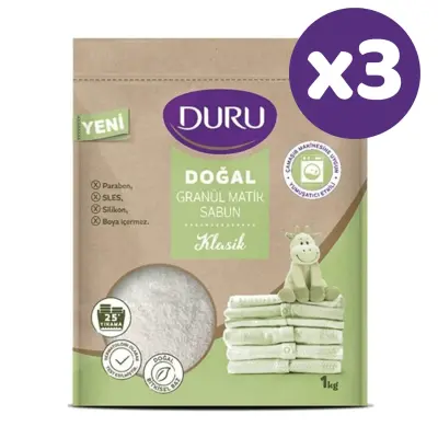 Duru Doğal Granül Matik Sabun Klasik 1000 gr x 3 Adet - 2