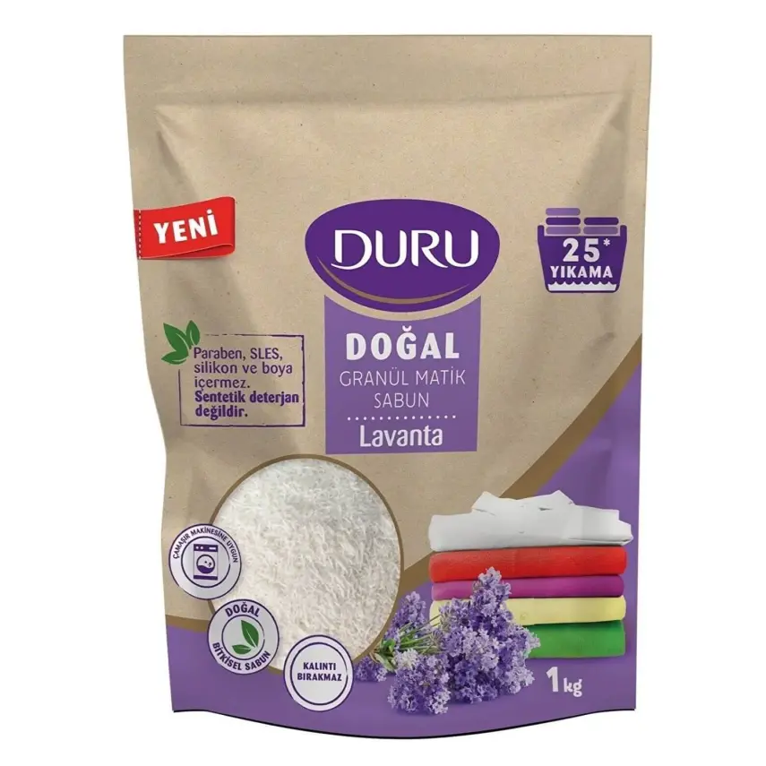 Duru Doğal Granül Matik Sabun Lavanta 1000 gr - 8