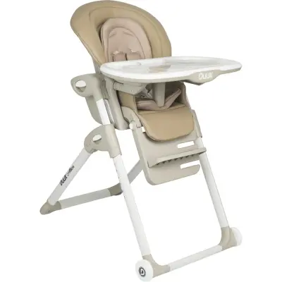 Duux Alkon Yatarlı Portatif Katlanabilen Yükseklik Ayarlı Mama Sandalyesi Bej