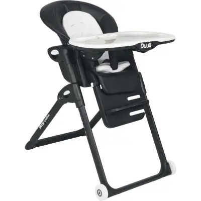 Duux Alkon Yatarlı Portatif Katlanabilen Yükseklik Ayarlı Mama Sandalyesi Siyah - 1
