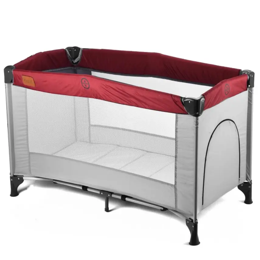 Duux Bixby Çift Emniyetli Taşıma Çantalı Oyun Parkı 60X120 cm Füme Bordo - 1