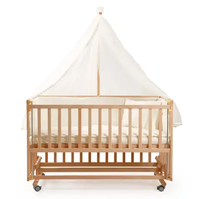 Duux Dada Naturel Anne Yanı Beşik 70x130 cm ve Uyku Seti (1)