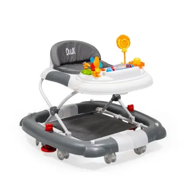 Duux Kidido 3 Kademeli Yükseklik Ayarlı Sallanan Bebek Yürüteci Gri 