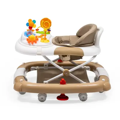 Duux Kidido 3 Kademeli Yükseklik Ayarlı Sallanan Bebek Yürüteci Kahverengi - 12