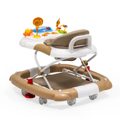Duux Kidido 3 Kademeli Yükseklik Ayarlı Sallanan Bebek Yürüteci Kahverengi - 13