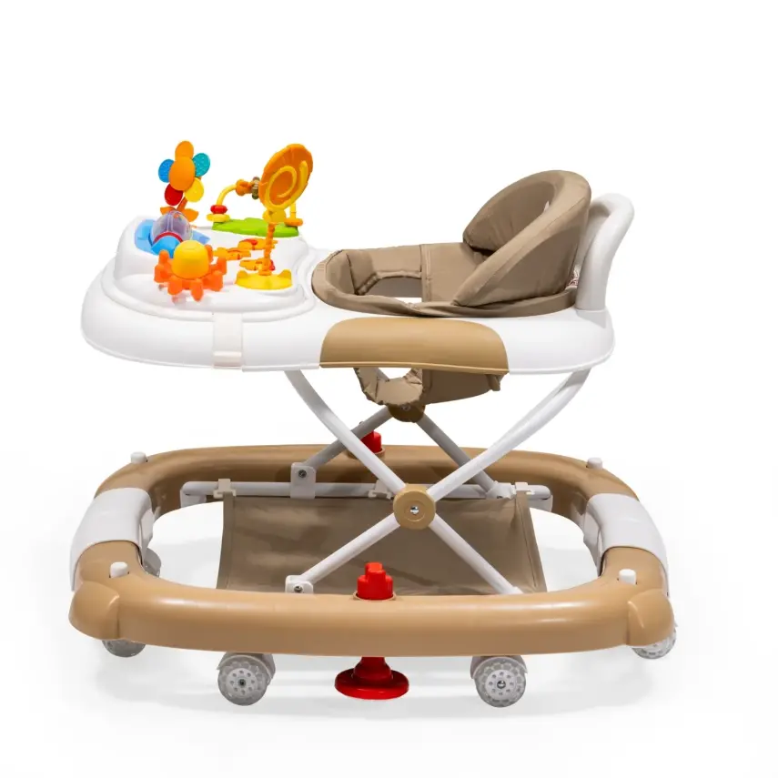 Duux Kidido 3 Kademeli Yükseklik Ayarlı Sallanan Bebek Yürüteci Kahverengi - 18