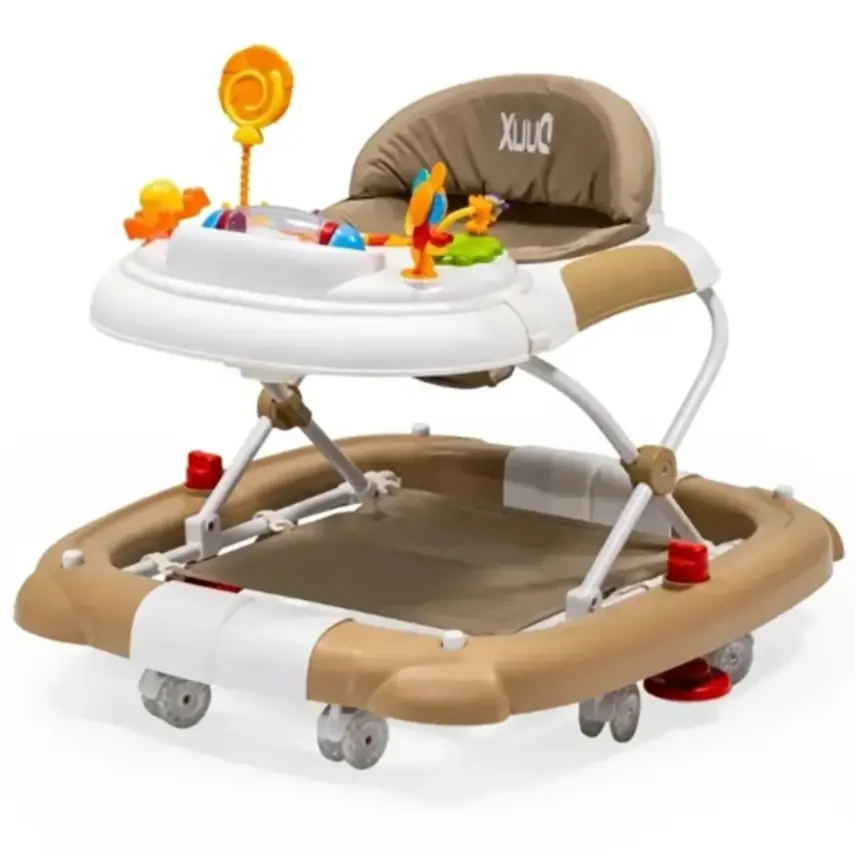 Duux Kidido 3 Kademeli Yükseklik Ayarlı Sallanan Bebek Yürüteci Kahverengi - 2