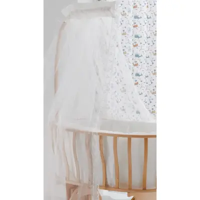 Duux Naturel Sepet Sallanır Beşik-Uyku Setli Krem (1)