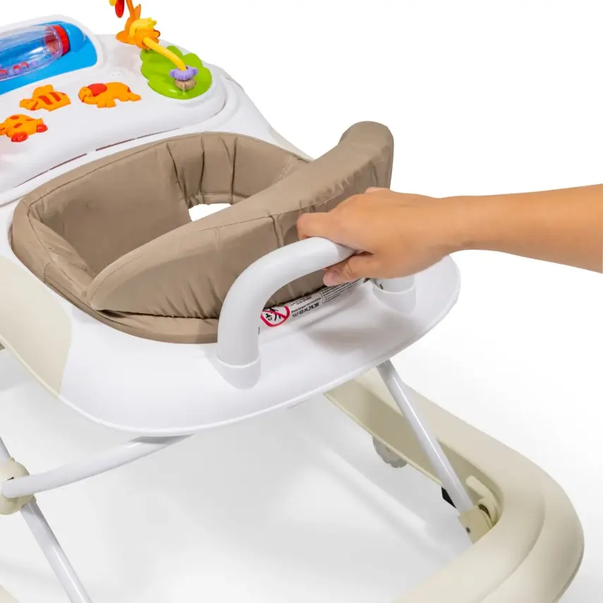 Duux Plano Oyuncaklı Müzikli 3 Kademeli Örümcek Bebek Yürüteci Bej - 11