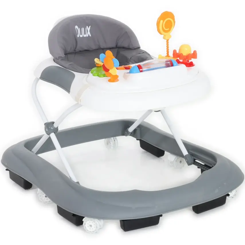Duux Plano Oyuncaklı Müzikli 3 Kademeli Örümcek Bebek Yürüteci Beyaz - 1
