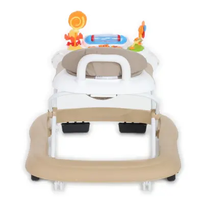Duux Plano Oyuncaklı Müzikli 3 Kademeli Örümcek Bebek Yürüteci Kahverengi - 6