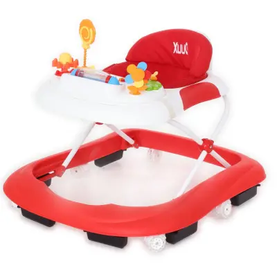 Duux Plano Oyuncaklı Müzikli 3 Kademeli Örümcek Bebek Yürüteci Kırmızı - 2