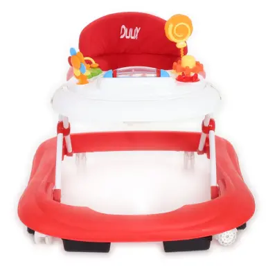 Duux Plano Oyuncaklı Müzikli 3 Kademeli Örümcek Bebek Yürüteci Kırmızı - 4
