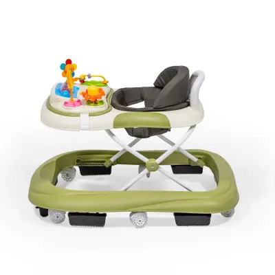 Duux Plano Oyuncaklı Müzikli 3 Kademeli Örümcek Bebek Yürüteci Yeşil - 9