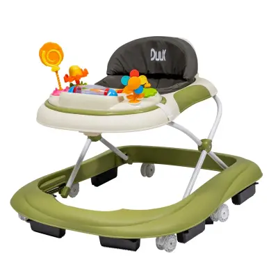 Duux Plano Oyuncaklı Müzikli 3 Kademeli Örümcek Bebek Yürüteci Yeşil - 2