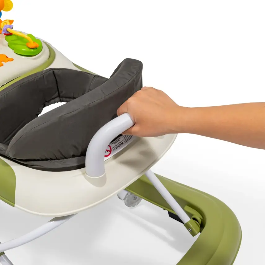 Duux Plano Oyuncaklı Müzikli 3 Kademeli Örümcek Bebek Yürüteci Yeşil - 5