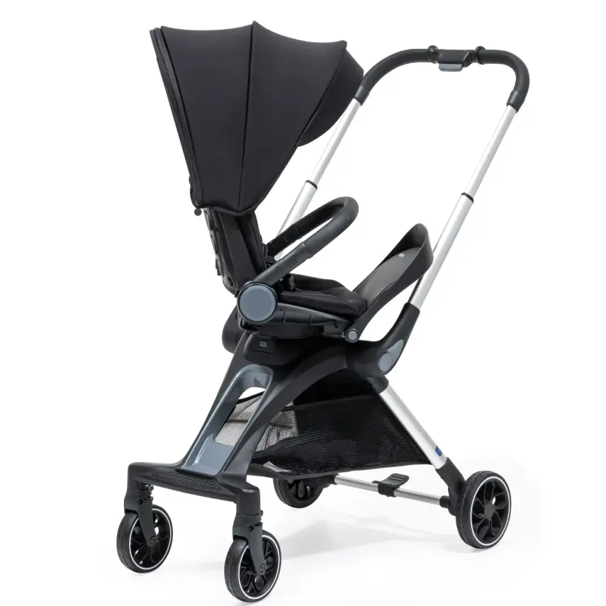 Duux Pro 360°Dönebilen Çift Yönlü Travel Sistem-Seyahat Sistem Bebek Arabası Black - 9