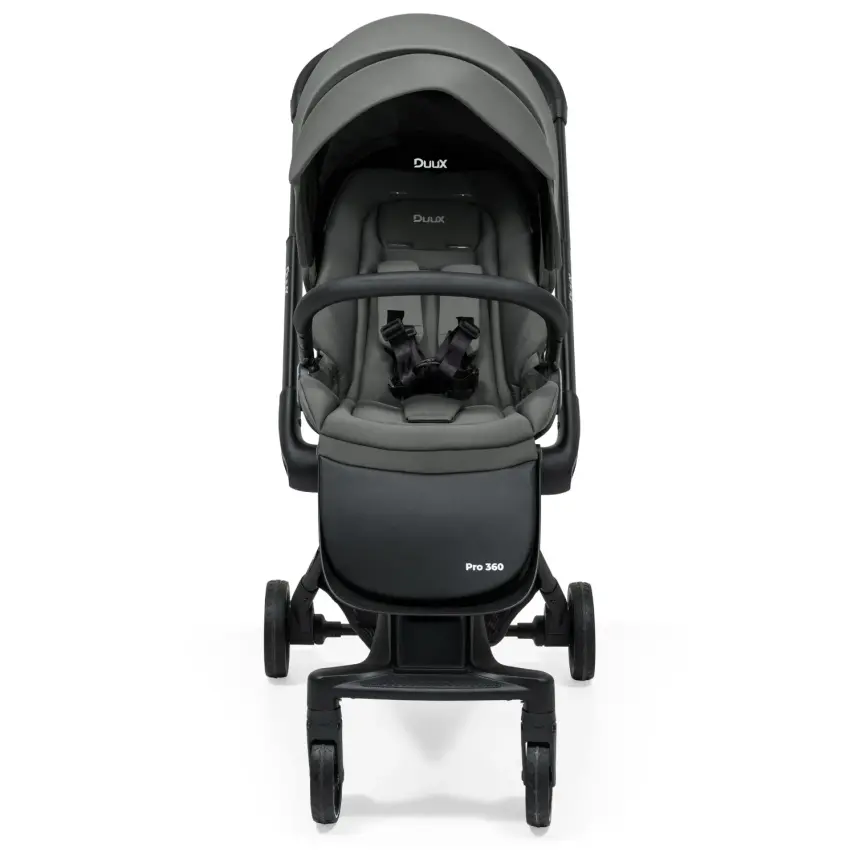 Duux Pro 360°Dönebilen Çift Yönlü Travel Sistem-Seyahat Sistem Bebek Arabası Grey - 8