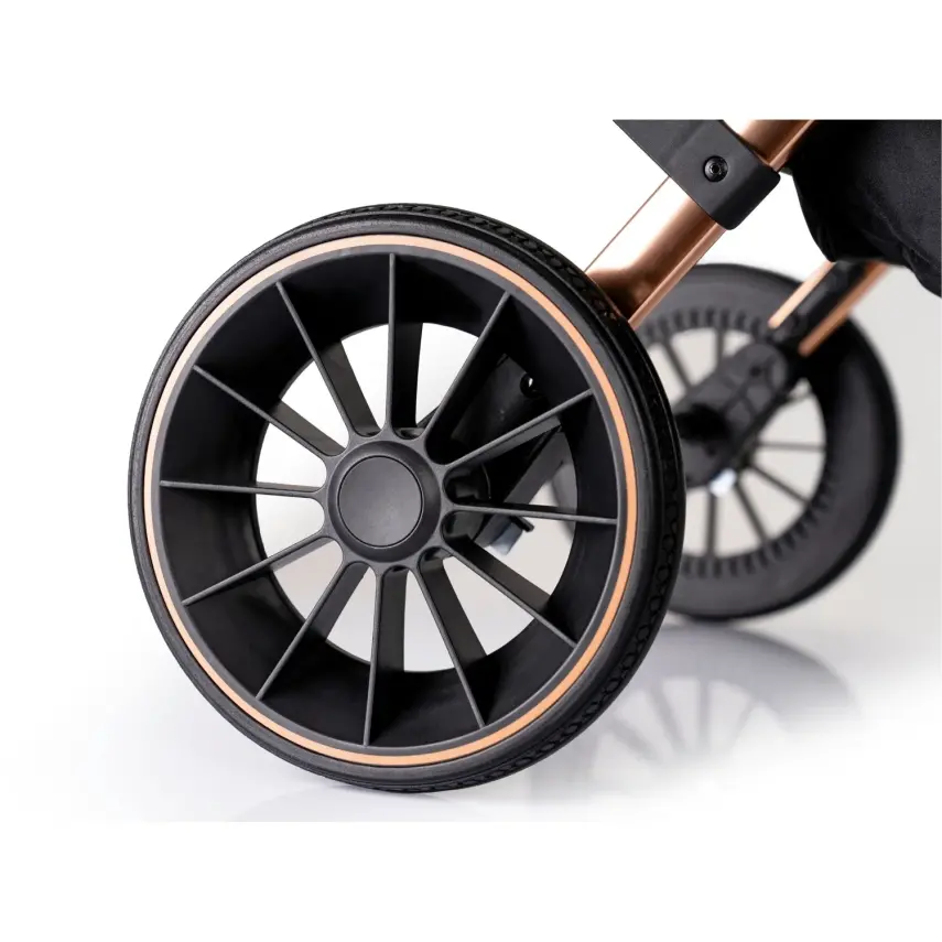 Duux Pro Max2  I-Size Çift Yönlü Kolay Katlanabilen Su Geçirmeyen Travel Sistem-Seyahat Sistem Bebek Arabası Yağmurluk Hediyeli Black - 9